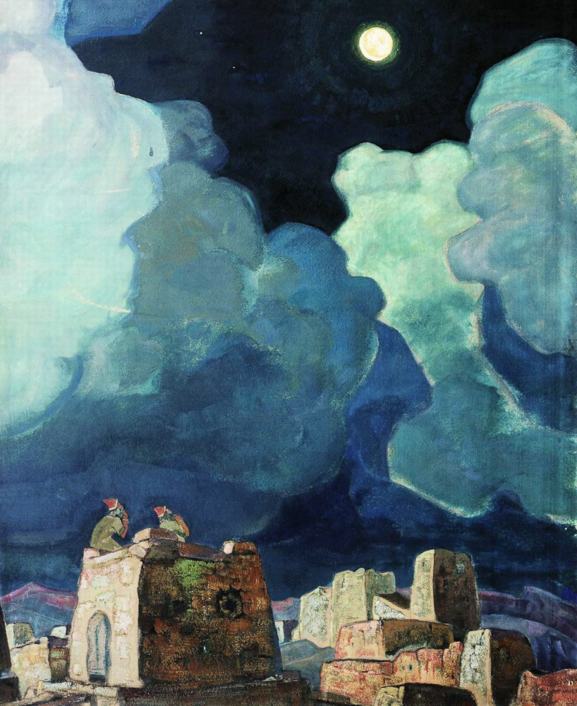 Мехески - лунный народ, картина Николая Рериха
