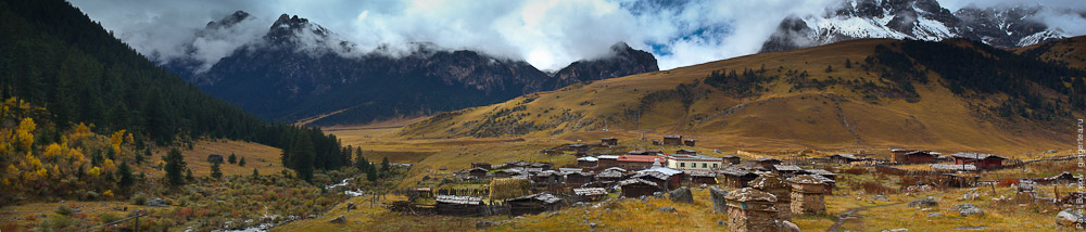 тибетская деревня, Сычуань
