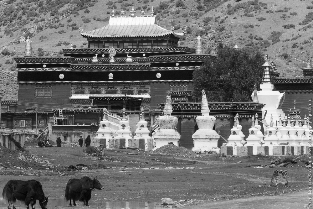 монастырь в маленьком тибетском селе в Сычуани