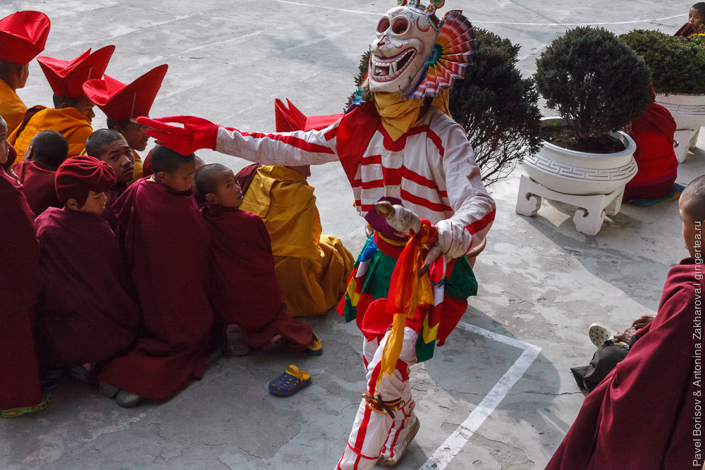 танец скелетов в монастыре Друк Санганг Чолинг