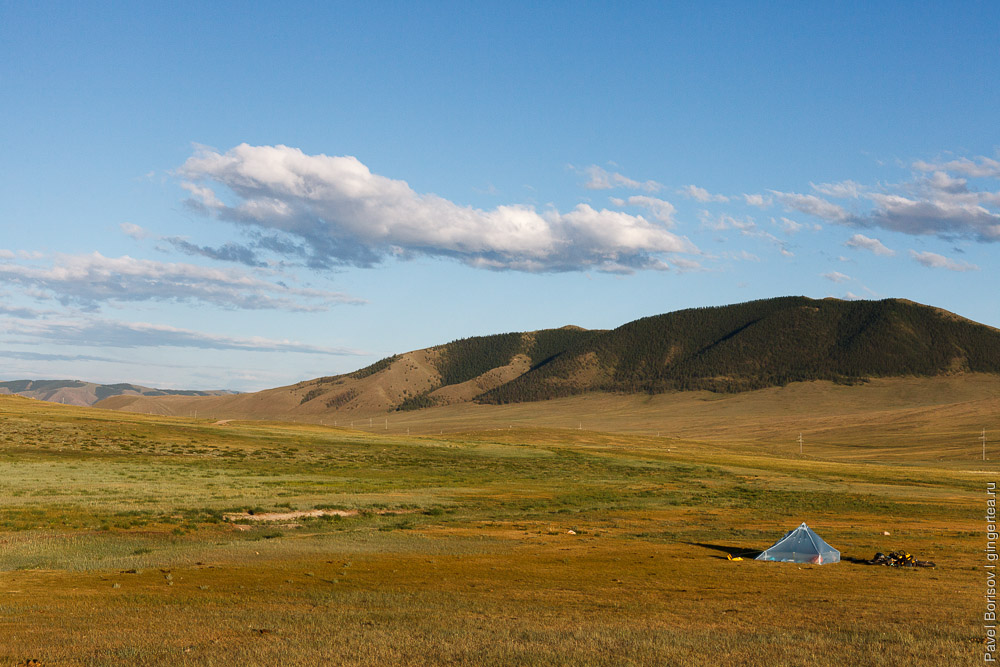 красивый пейзаж в Монголии