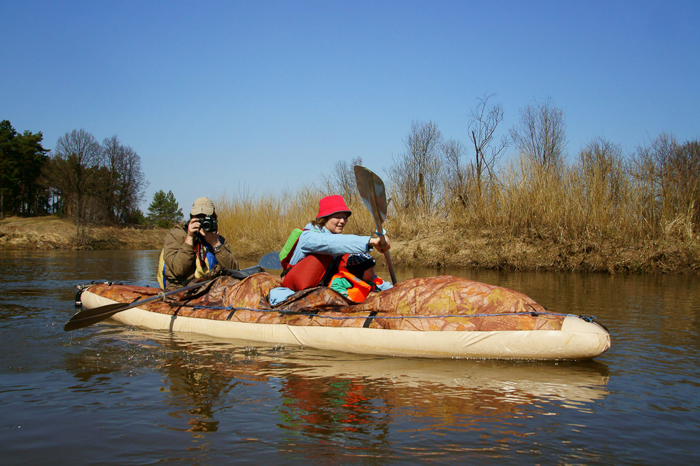 водный поход по реке Киржач с малышом