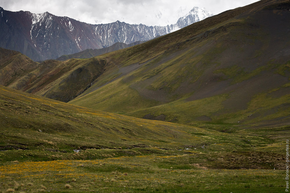 горный поход по Северной Осетии, перевал Гулар