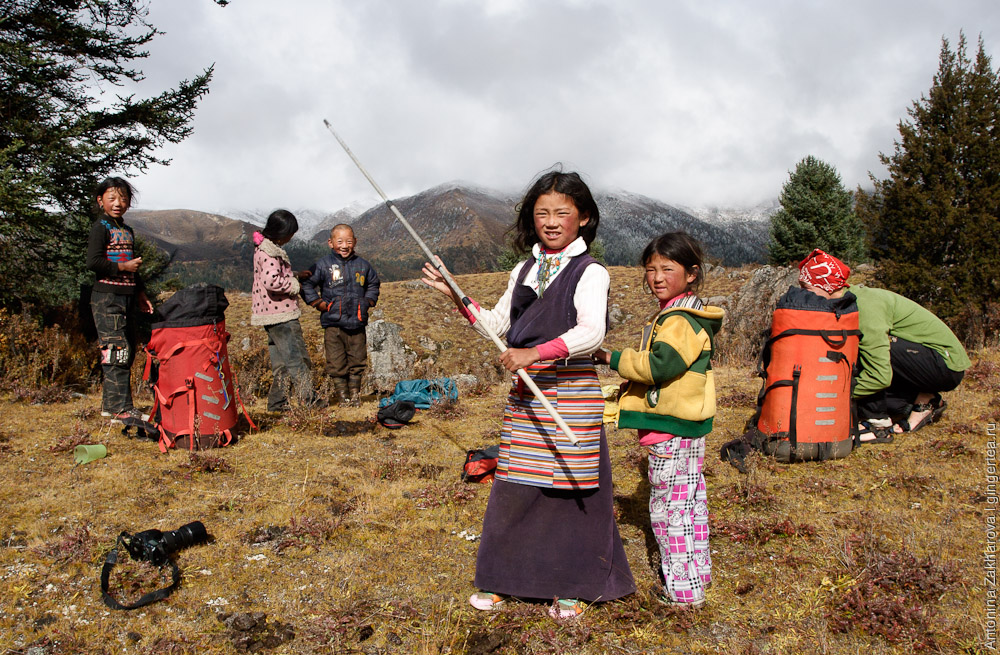 Дети тибетских пастухов