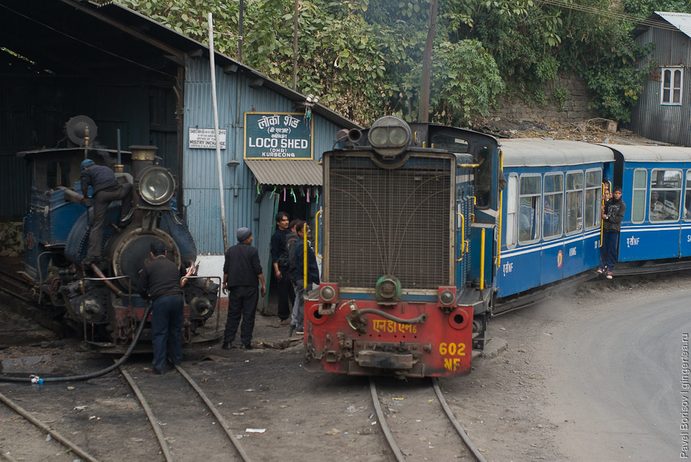 По Гималайской железной дороге на узкоколейном паровозе