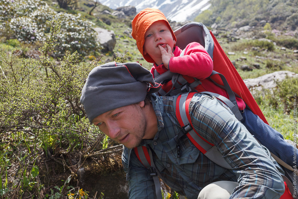 трекинг к горе Део Тибба с ребенком