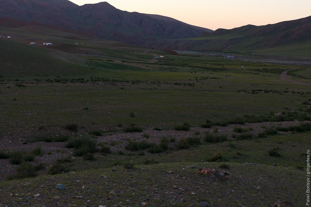 закат в Монголии