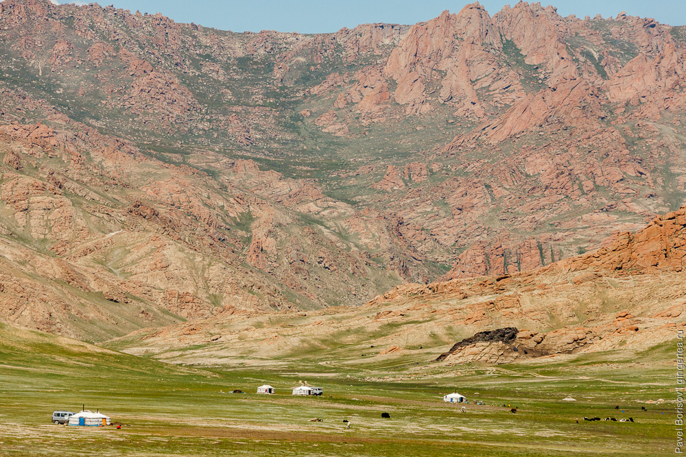 юрты в Монгольском Алтае