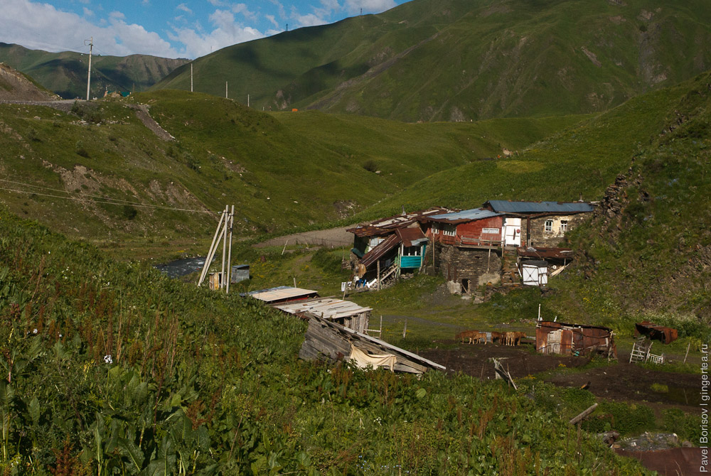 ферма в ущелье Закка, Северная Осетия