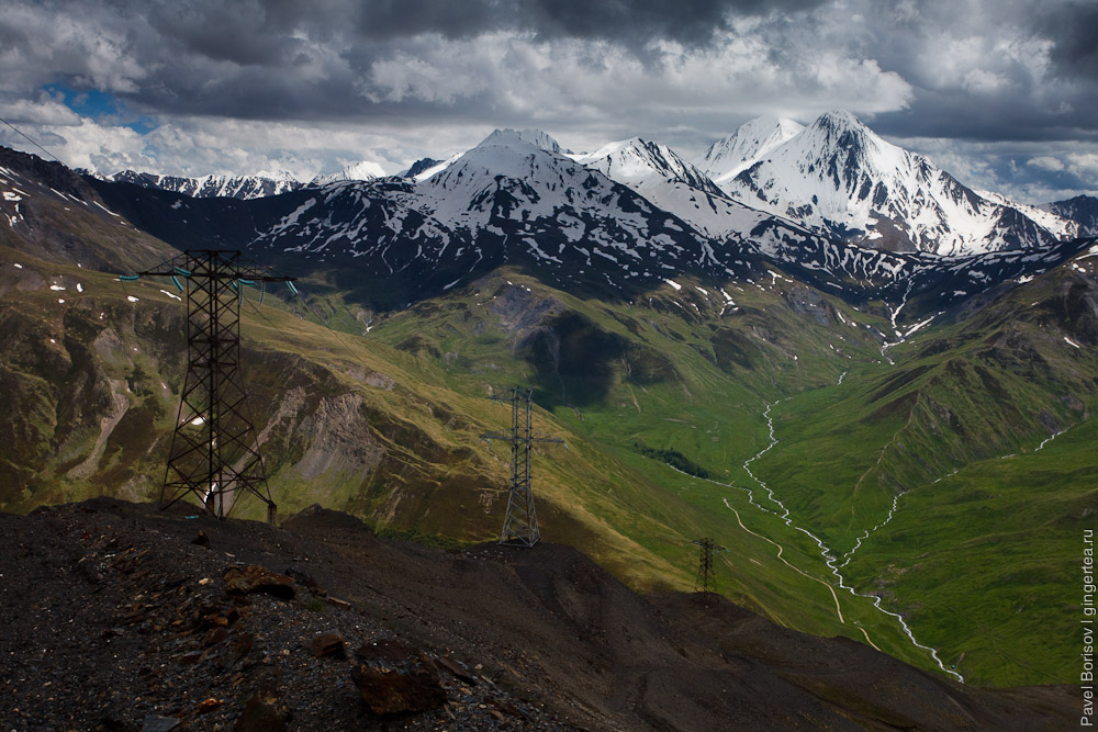 подъем на Куртатинский перевал, Северная Осетия